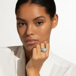 Diamonds<LAGOS Ceramic Caviar Diamond Statement Ring