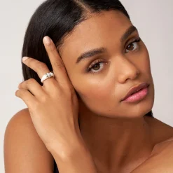 Diamonds<LAGOS Ceramic Diamond Stacking Ring