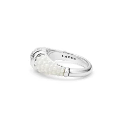Diamonds<LAGOS Ceramic Diamond Stacking Ring