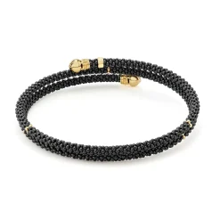 Gold<LAGOS Ceramic Wrap Diamond Bracelet