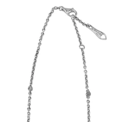 Silver<LAGOS Childs First Caviar Bow Necklace