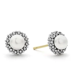 Pearl<LAGOS Childs First Pearl Earrings