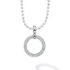 Pendant Necklaces<LAGOS Circle Diamond Pendant Necklace