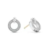 Stud Earrings<LAGOS Circle Diamond Stud Earrings