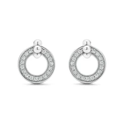 Stud Earrings<LAGOS Circle Diamond Stud Earrings