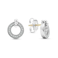 Stud Earrings<LAGOS Circle Diamond Stud Earrings