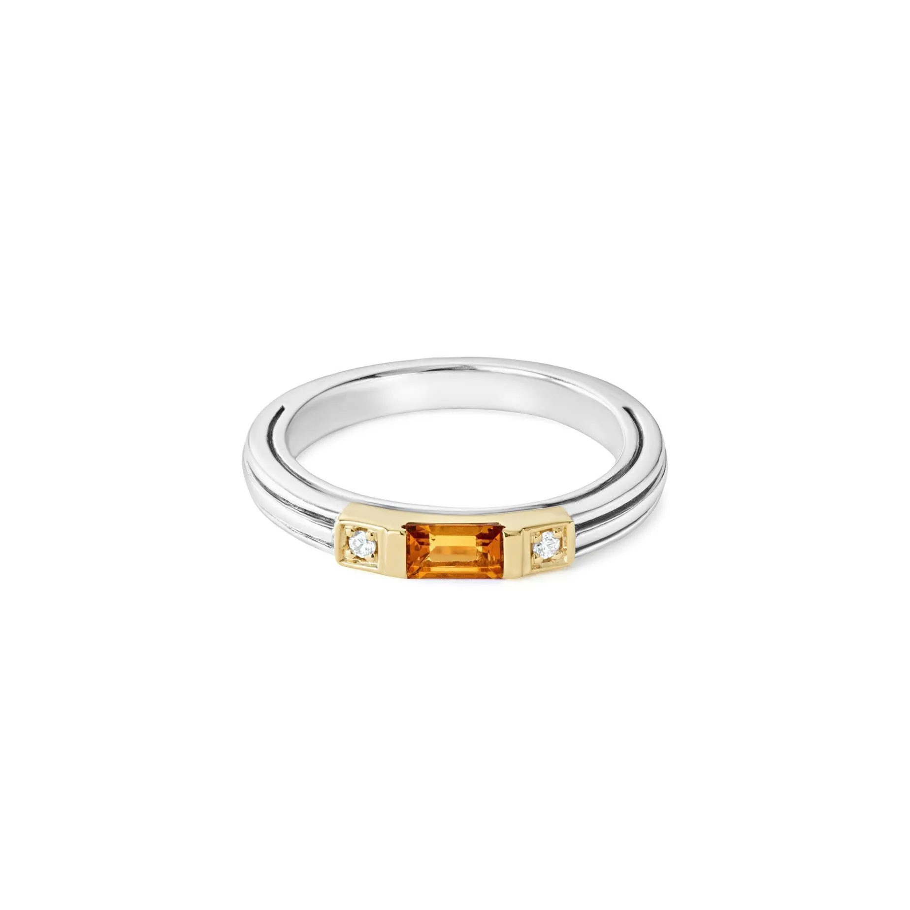 Stacking Rings<LAGOS Citrine And Diamond Stacking Ring