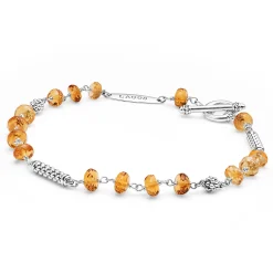Gemstones<LAGOS Citrine Beaded Bracelet