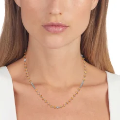 Gemstones<LAGOS Citrine Beaded Necklace