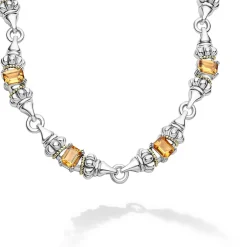 Gemstones<LAGOS Citrine Caviar Beaded Necklace