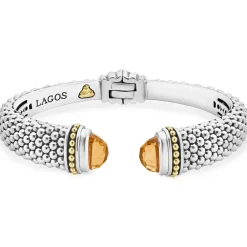 Cuffs<LAGOS Citrine Cuff Bracelet | 12Mm