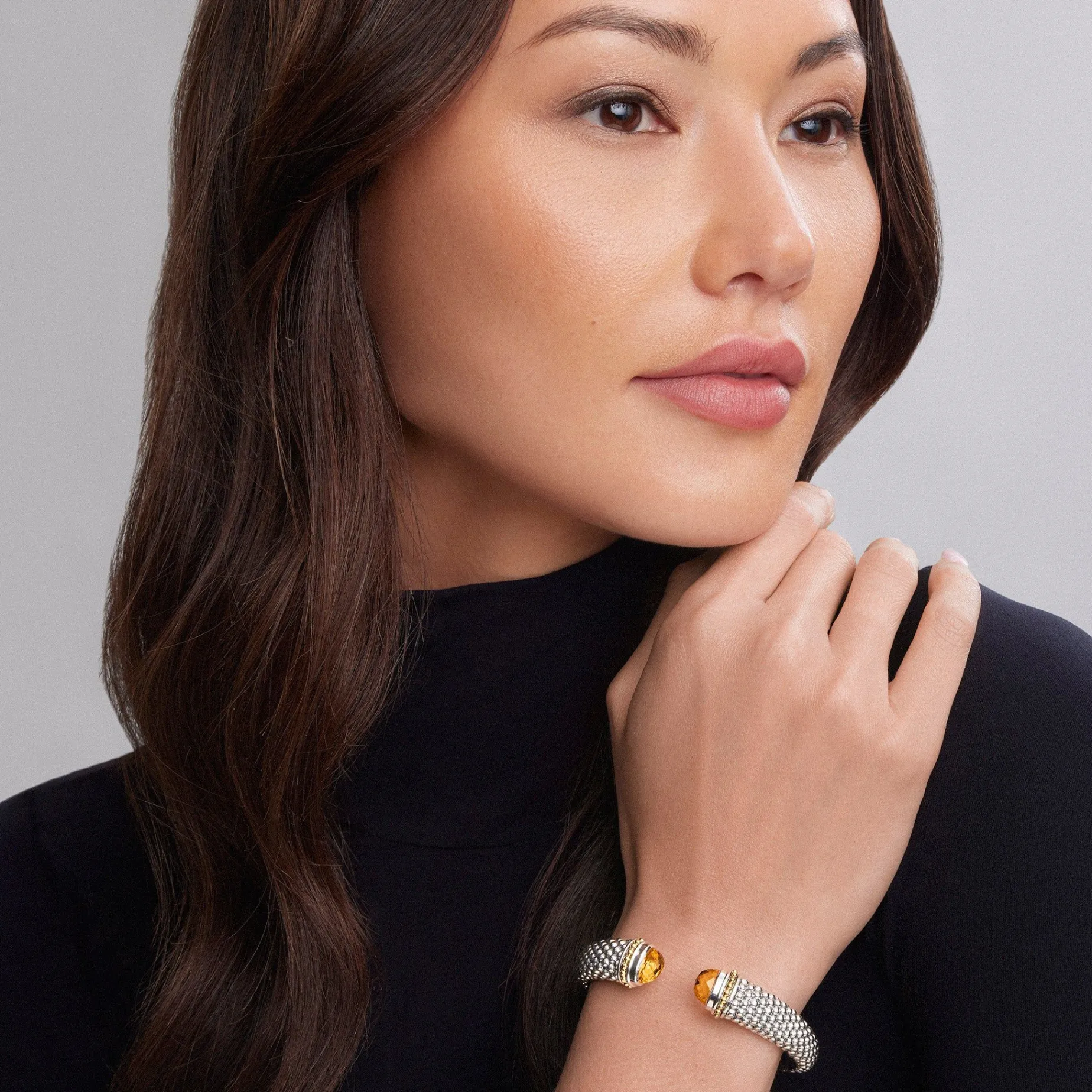 Cuffs<LAGOS Citrine Cuff Bracelet | 12Mm