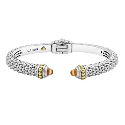 Gemstones<LAGOS Citrine Cuff Bracelet | 8Mm