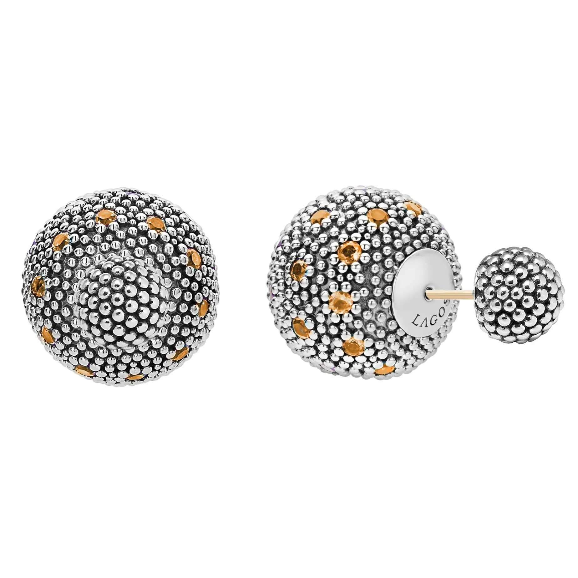 Gemstones<LAGOS Citrine Earring Backs