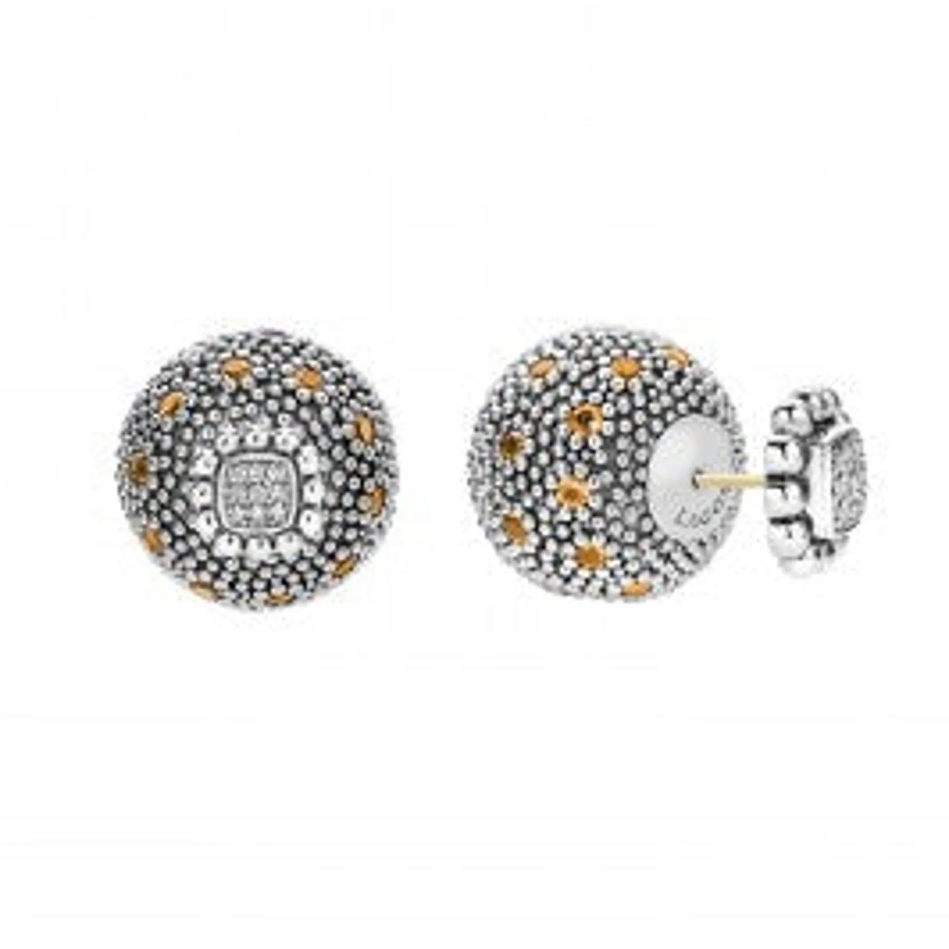 Gemstones<LAGOS Citrine Earring Backs