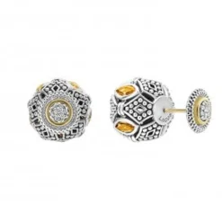 Gemstones<LAGOS Citrine Earring Backs