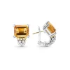 Gemstones<LAGOS Citrine Huggie Earring