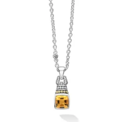 Gemstones<LAGOS Citrine Pendant Necklace