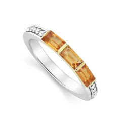 Gemstones<LAGOS Citrine Stacking Ring