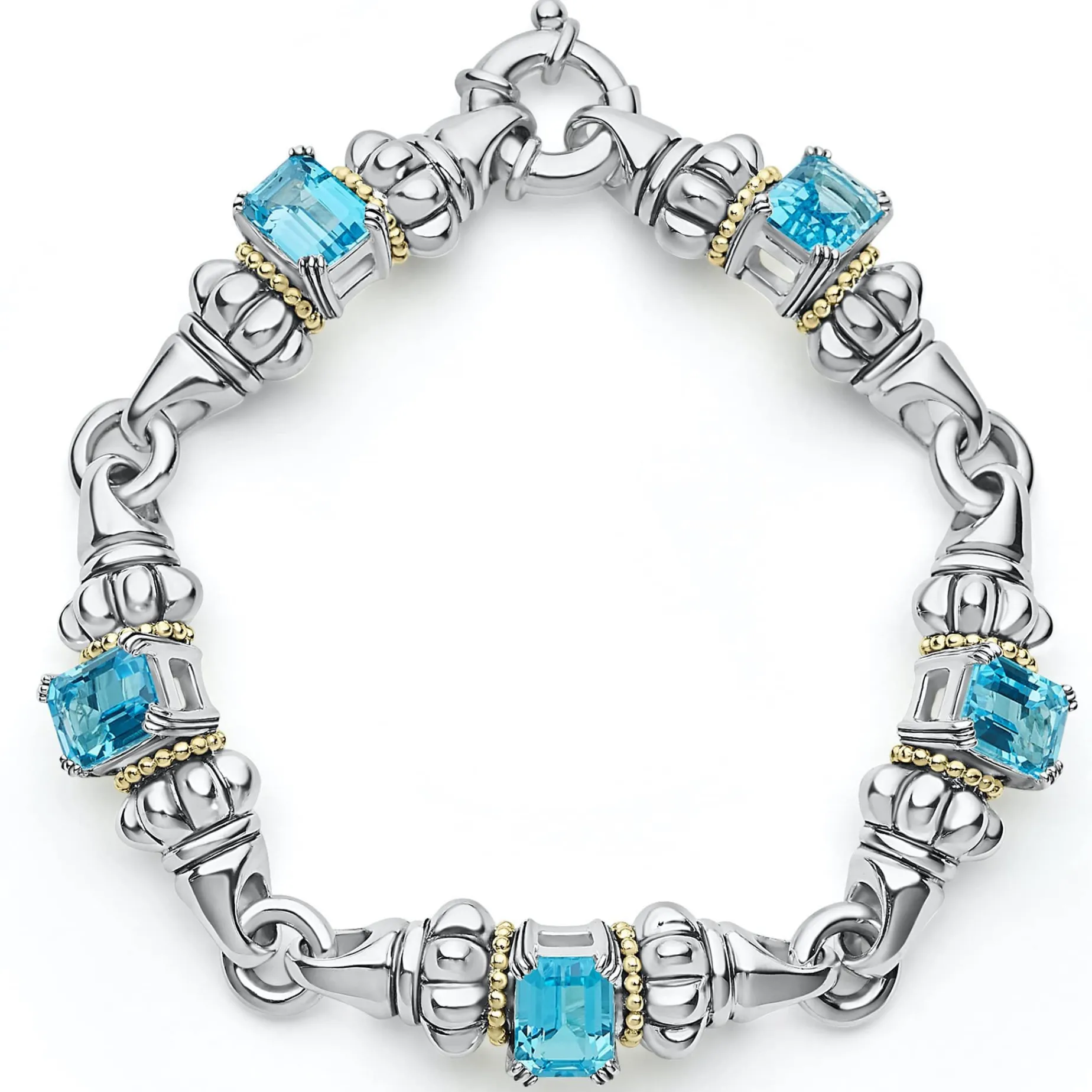 Gemstones<LAGOS Classic Swiss Blue Topaz Bracelet