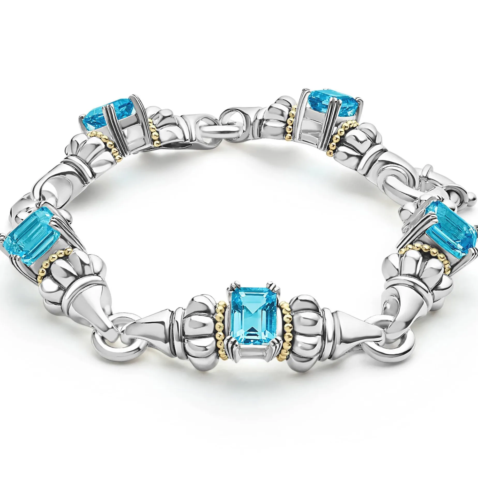Gemstones<LAGOS Classic Swiss Blue Topaz Bracelet
