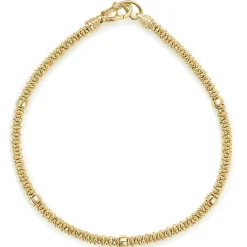Gold<LAGOS Delicate 18K Gold Beaded Bracelet | 3Mm