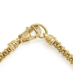 Gold<LAGOS Delicate 18K Gold Beaded Bracelet | 3Mm