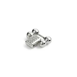 Silver<LAGOS Diamond And Sterling Silver Link