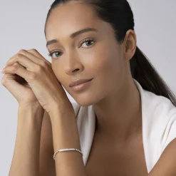 Silver<LAGOS Diamond Beaded Bracelet