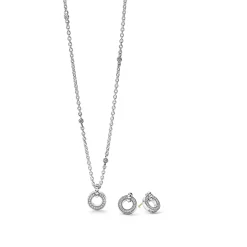 Silver<LAGOS Diamond Circle Gift Set
