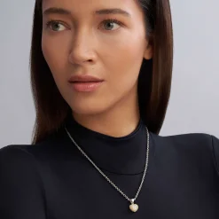 Gold<LAGOS Diamond Heart Necklace