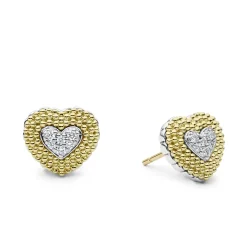 Diamonds<LAGOS Diamond Heart Stud Earrings