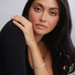 Silver<LAGOS Diamond Link Bracelet | 7Mm