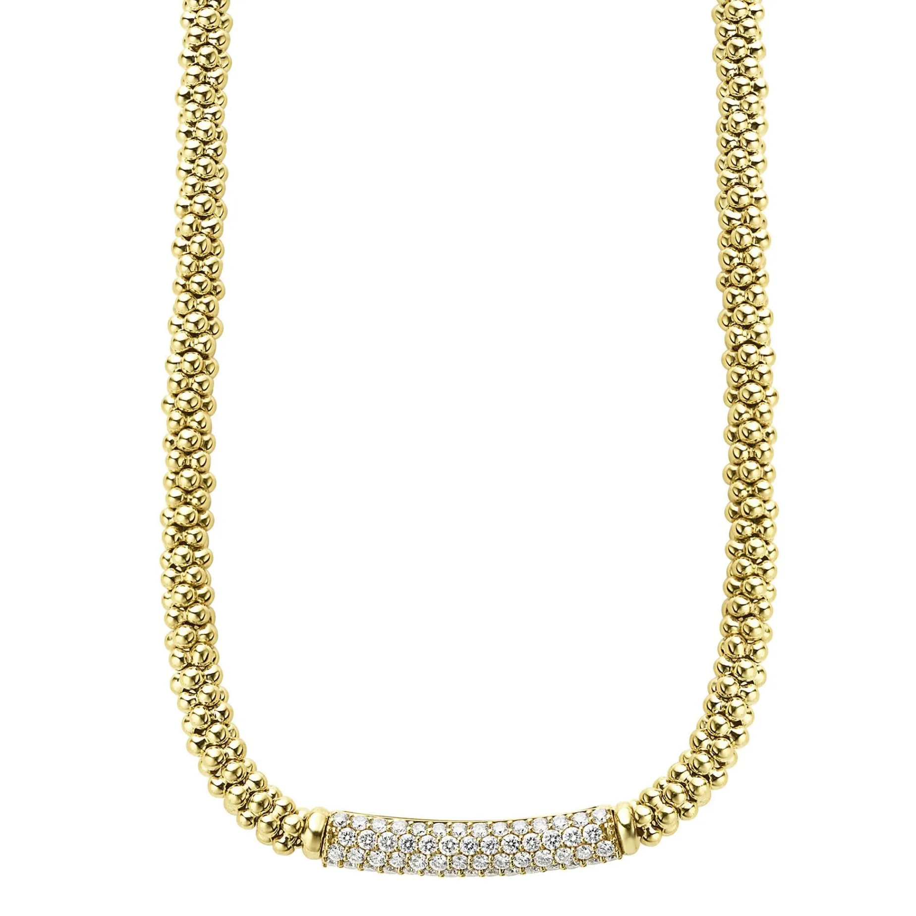 Diamonds<LAGOS Diamond Long Station Caviar Necklace