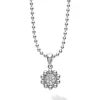 Silver<LAGOS Diamond Pendant Necklace