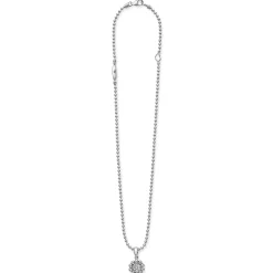 Silver<LAGOS Diamond Pendant Necklace