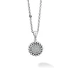 Silver<LAGOS Diamond Pendant Necklace