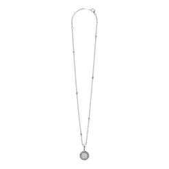 Silver<LAGOS Diamond Pendant Necklace