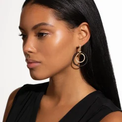 Diamonds<LAGOS Double Circle 18K Gold And Diamond Earring Set