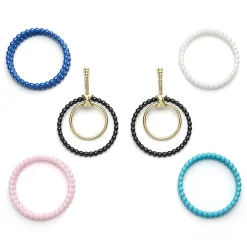 Gold<LAGOS Double Circle 18K Gold Earring Set
