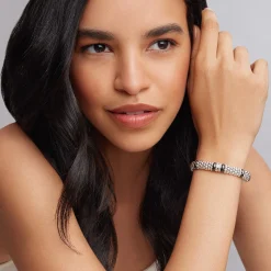 Diamonds<LAGOS Double Station Diamond Caviar Bracelet | 9Mm