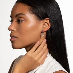 Diamonds<LAGOS Drop Circle Diamond Earrings