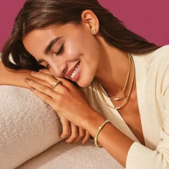 Gold<LAGOS Eight Gold Station Diamond Caviar Necklace