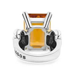 Gemstones<LAGOS Extra Large Emerald-Cut Citrine Ring