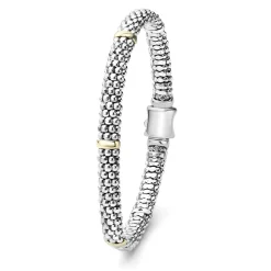 Caviar Bracelets<LAGOS Five Gold Station Caviar Bracelet | 6Mm