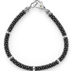 Caviar Bracelets<LAGOS Five Silver Station Ceramic Bracelet | 5Mm