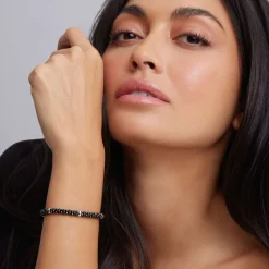 Caviar Bracelets<LAGOS Five Silver Station Ceramic Bracelet | 5Mm