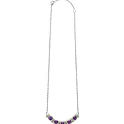 Gemstones<LAGOS Five Station Amethyst Necklace