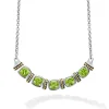 Gemstones<LAGOS Five Station Peridot Necklace