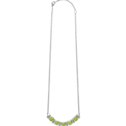 Gemstones<LAGOS Five Station Peridot Necklace